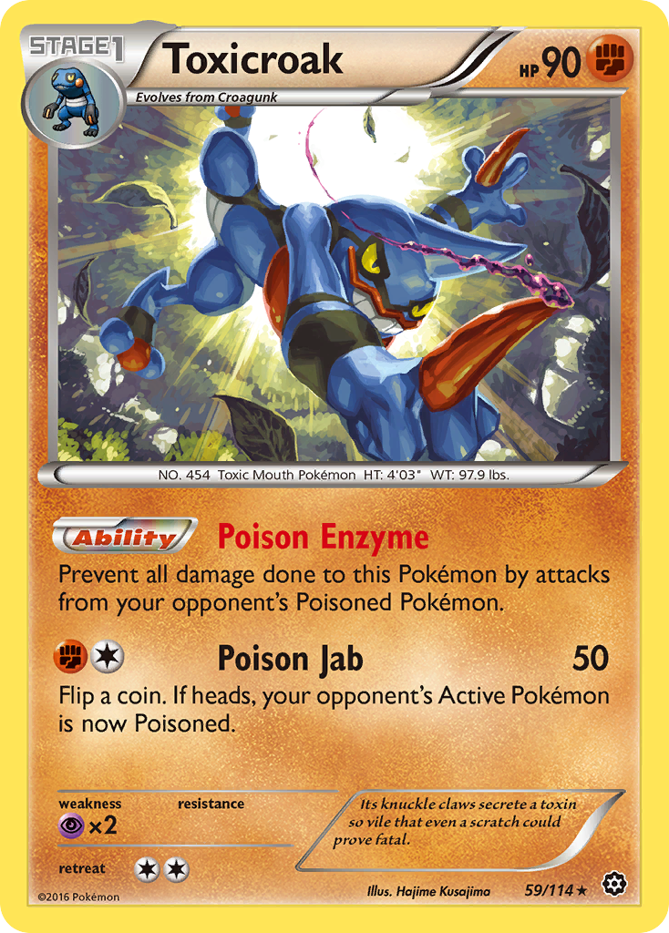 Toxicroak (59/114) [XY: Steam Siege] - Card Brawlers | Quebec | Canada | Yu-Gi-Oh!