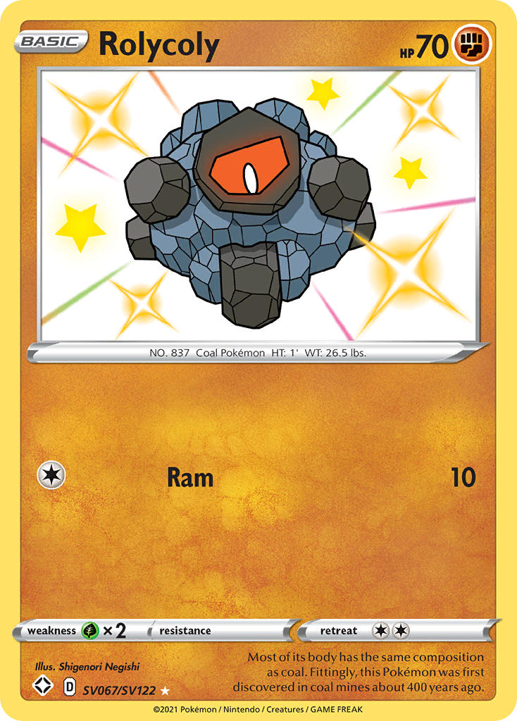 Rolycoly (SV067/SV122) [Sword & Shield: Shining Fates] - Card Brawlers | Quebec | Canada | Yu-Gi-Oh!
