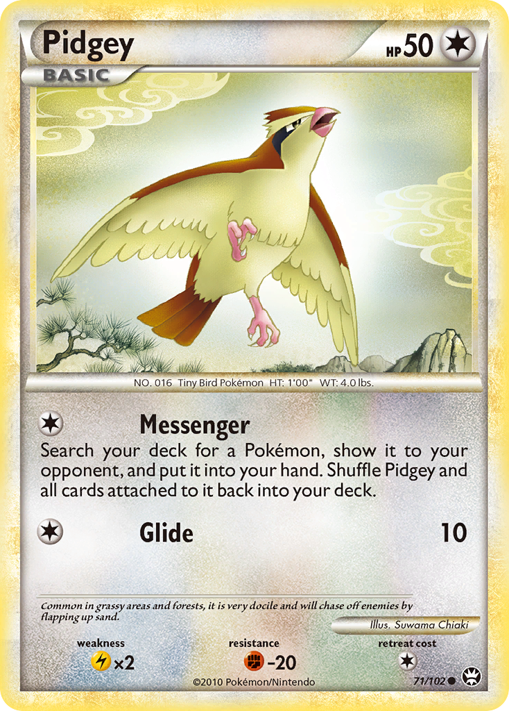 Pidgey (71/102) [HeartGold & SoulSilver: Triumphant] - Card Brawlers | Quebec | Canada | Yu-Gi-Oh!