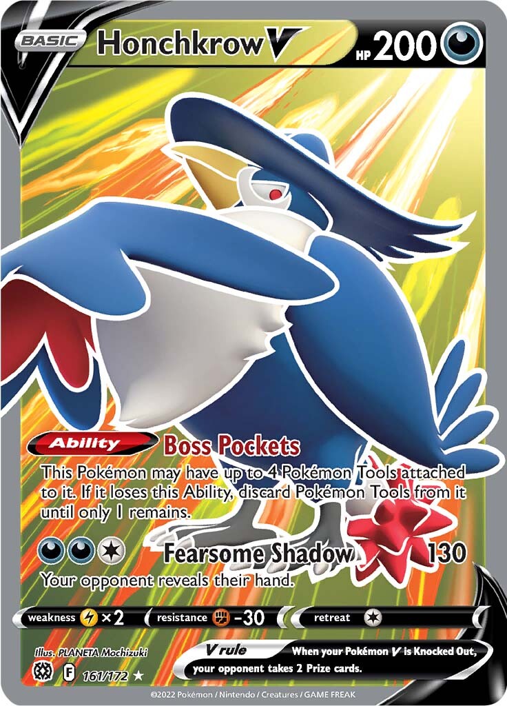 Honchkrow V (161/172) [Sword & Shield: Brilliant Stars] - Card Brawlers | Quebec | Canada | Yu-Gi-Oh!