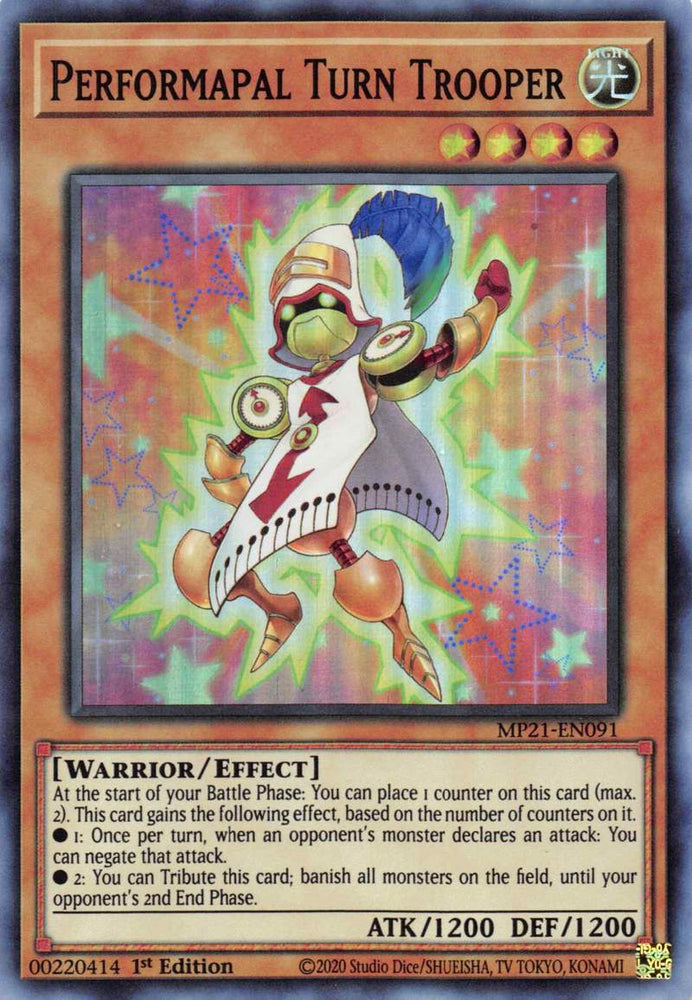 Performapal Turn Trooper [MP21-EN091] Super Rare - Card Brawlers | Quebec | Canada | Yu-Gi-Oh!