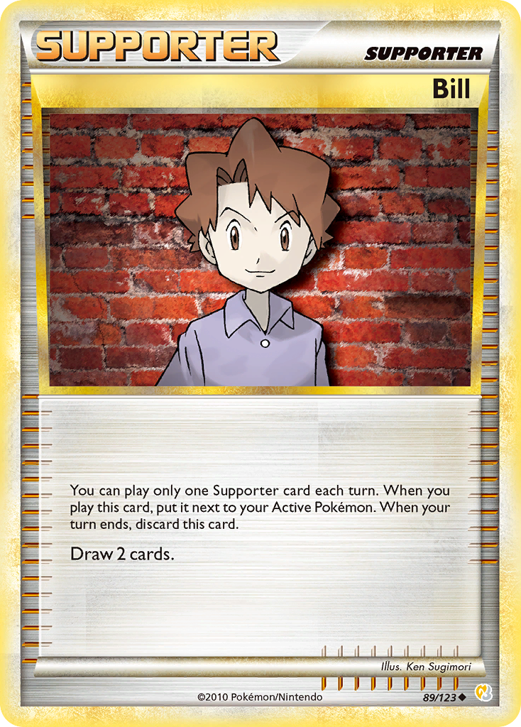 Bill (89/123) [HeartGold & SoulSilver: Base Set] - Card Brawlers | Quebec | Canada | Yu-Gi-Oh!
