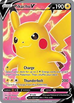 Pikachu V (170/185) [Sword & Shield: Vivid Voltage] - Card Brawlers | Quebec | Canada | Yu-Gi-Oh!