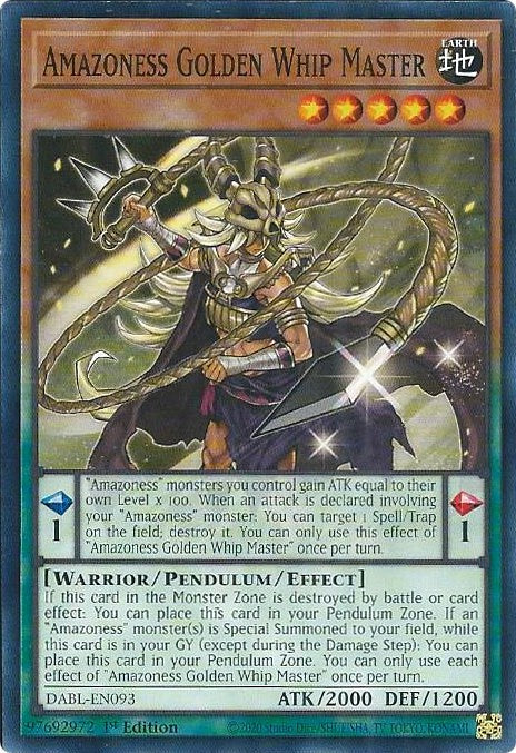 Amazoness Golden Whip Master [DABL-EN093] Common - Card Brawlers | Quebec | Canada | Yu-Gi-Oh!