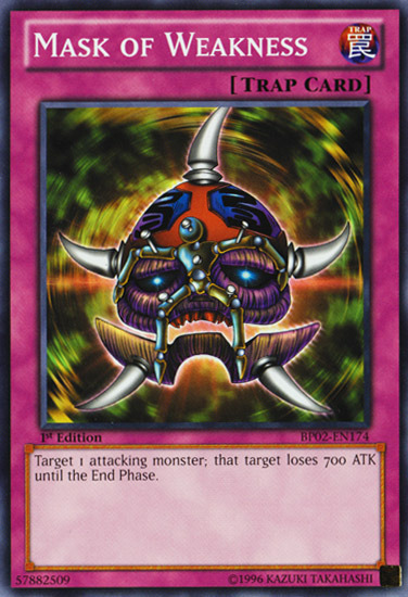 Mask of Weakness [BP02-EN174] Mosaic Rare - Card Brawlers | Quebec | Canada | Yu-Gi-Oh!