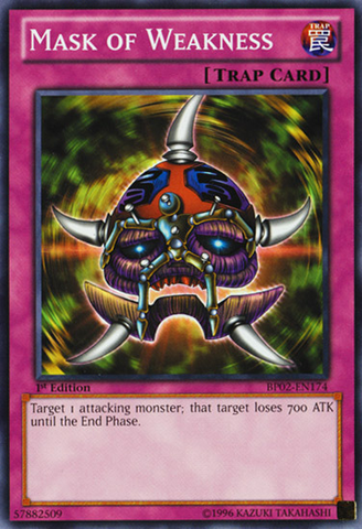 Mask of Weakness [BP02-EN174] Mosaic Rare - Card Brawlers | Quebec | Canada | Yu-Gi-Oh!