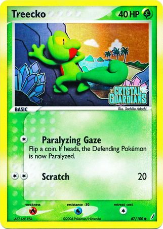 Treecko (67/100) (Stamped) [EX: Crystal Guardians] - Card Brawlers | Quebec | Canada | Yu-Gi-Oh!