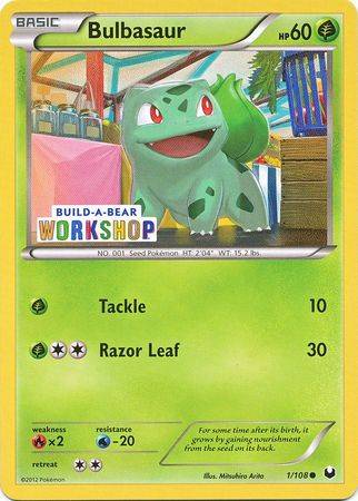 Bulbasaur (1/108) (Build A Bear Workshop Exclusive) [Black & White: Dark Explorers] - Card Brawlers | Quebec | Canada | Yu-Gi-Oh!