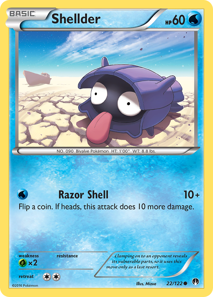 Shellder (22/122) [XY: BREAKpoint] - Card Brawlers | Quebec | Canada | Yu-Gi-Oh!