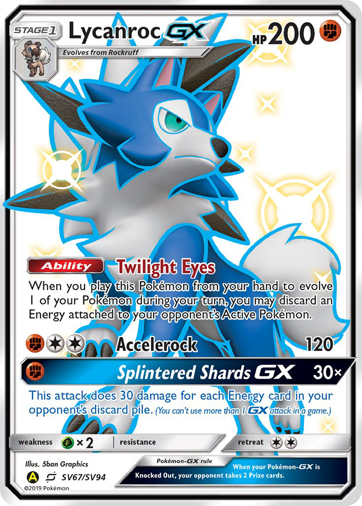 Lycanroc GX (SV67/SV94) [Sun & Moon: Hidden Fates - Shiny Vault] - Card Brawlers | Quebec | Canada | Yu-Gi-Oh!