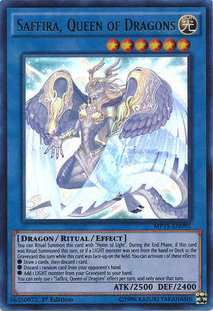 Saffira, Queen of Dragons [MP15-EN095] Ultra Rare - Card Brawlers | Quebec | Canada | Yu-Gi-Oh!