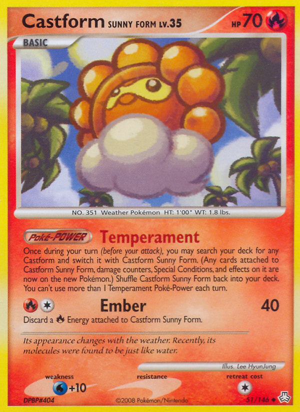 Castform Sunny Form (51/146) [Diamond & Pearl: Legends Awakened] - Card Brawlers | Quebec | Canada | Yu-Gi-Oh!