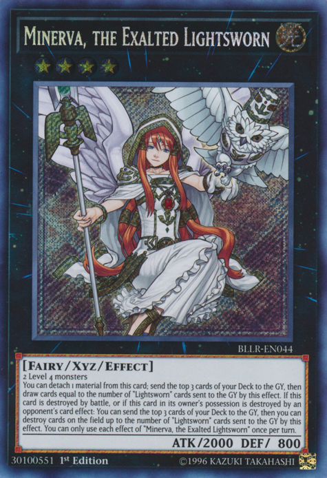 Minerva, the Exalted Lightsworn [BLLR-EN044] Secret Rare - Yu-Gi-Oh! - Card Brawlers | Quebec | Canada |