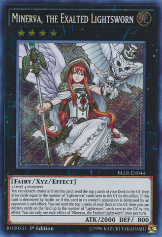 Minerva, the Exalted Lightsworn [BLLR-EN044] Secret Rare - Yu-Gi-Oh! - Card Brawlers | Quebec | Canada |