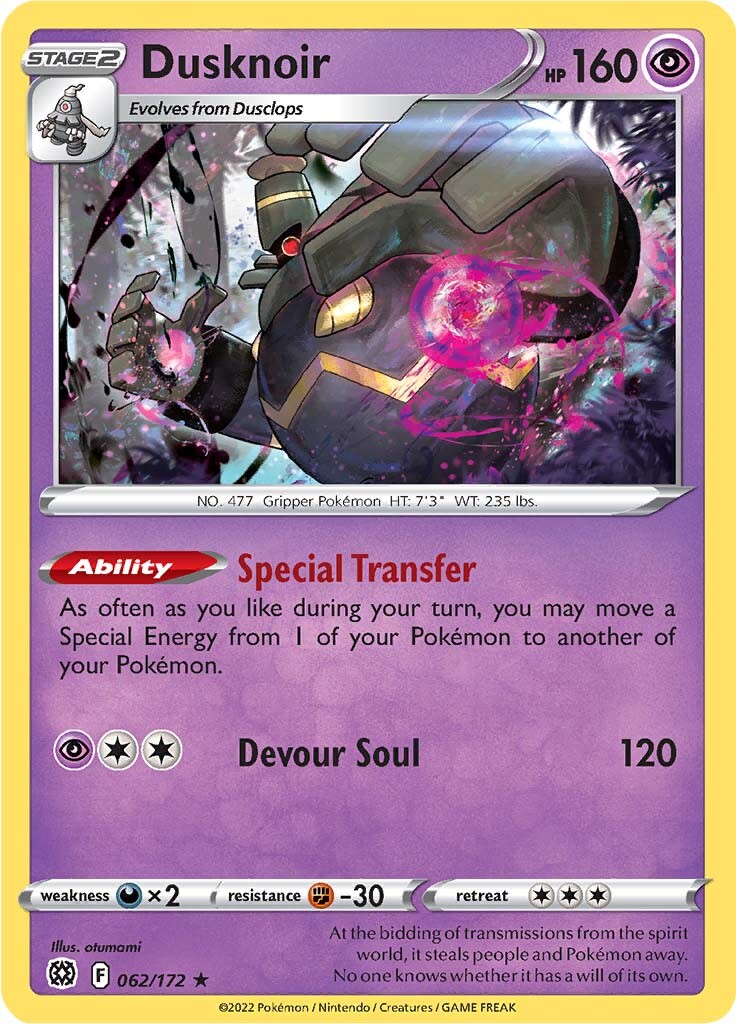Dusknoir (062/172) [Sword & Shield: Brilliant Stars] - Card Brawlers | Quebec | Canada | Yu-Gi-Oh!
