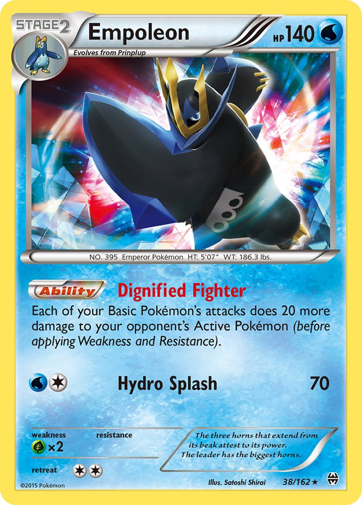 Empoleon (38/162) (Battle Arena Deck Exclusive) (Theme Deck Exclusive) [XY: BREAKthrough] - Card Brawlers | Quebec | Canada | Yu-Gi-Oh!