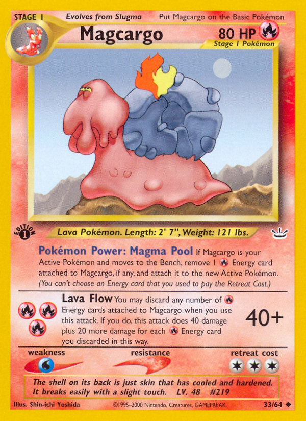 Magcargo (33/64) [Neo Revelation 1st Edition] - Card Brawlers | Quebec | Canada | Yu-Gi-Oh!