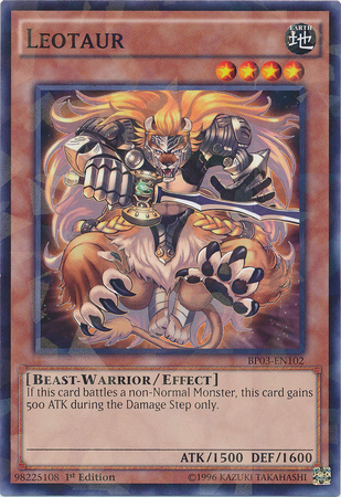 Leotaur [BP03-EN102] Shatterfoil Rare - Card Brawlers | Quebec | Canada | Yu-Gi-Oh!