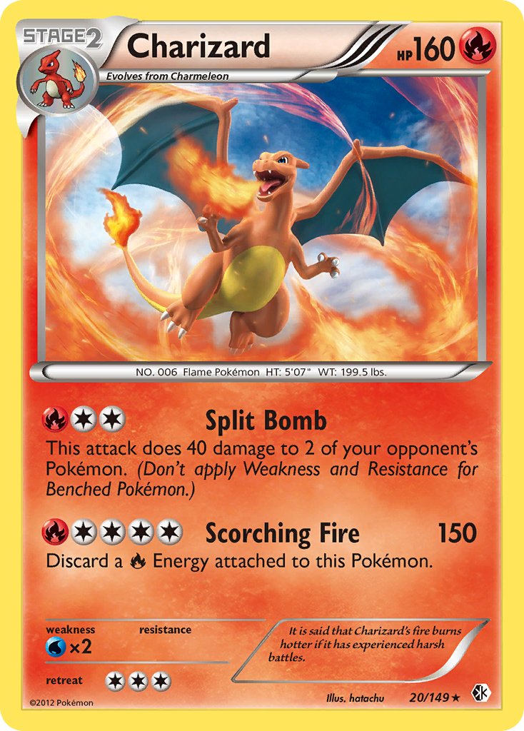 Charizard (20/149) (Cosmos Holo) (Blister Exclusive) [Black & White: Boundaries Crossed] - Card Brawlers | Quebec | Canada | Yu-Gi-Oh!