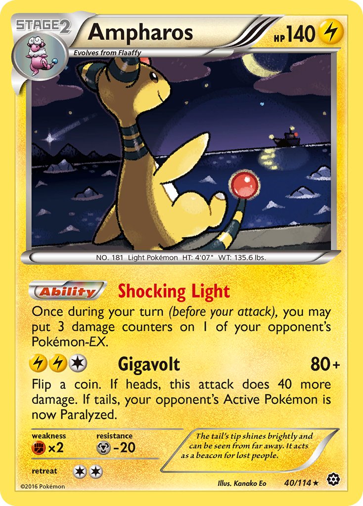 Ampharos (40/114) (Theme Deck Exclusive) [XY: Steam Siege] - Card Brawlers | Quebec | Canada | Yu-Gi-Oh!
