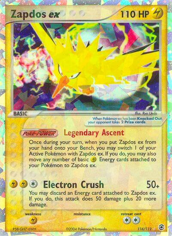 Zapdos ex (116/112) [EX: FireRed & LeafGreen] - Card Brawlers | Quebec | Canada | Yu-Gi-Oh!