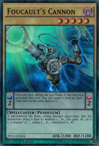 Foucault's Cannon [PEVO-EN024] Super Rare - Yu-Gi-Oh! - Card Brawlers | Quebec | Canada |