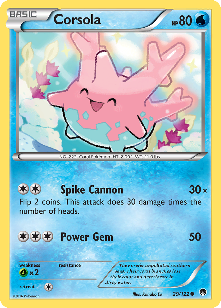 Corsola (29/122) [XY: BREAKpoint] - Card Brawlers | Quebec | Canada | Yu-Gi-Oh!