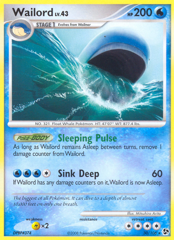 Wailord (30/106) [Diamond & Pearl: Great Encounters] - Card Brawlers | Quebec | Canada | Yu-Gi-Oh!