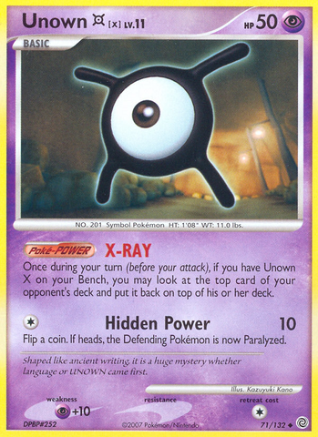 Unown X (71/132) [Diamond & Pearl: Secret Wonders] - Card Brawlers | Quebec | Canada | Yu-Gi-Oh!