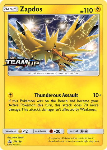 Zapdos (SM159) [Sun & Moon: Black Star Promos] - Card Brawlers | Quebec | Canada | Yu-Gi-Oh!