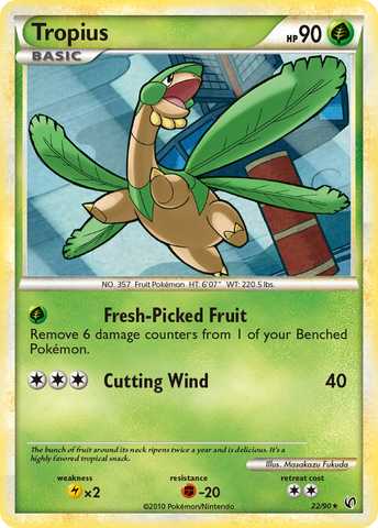 Tropius (22/90) [HeartGold & SoulSilver: Undaunted] - Card Brawlers | Quebec | Canada | Yu-Gi-Oh!