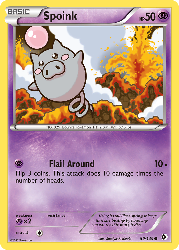 Spoink (59/149) [Black & White: Boundaries Crossed] - Card Brawlers | Quebec | Canada | Yu-Gi-Oh!