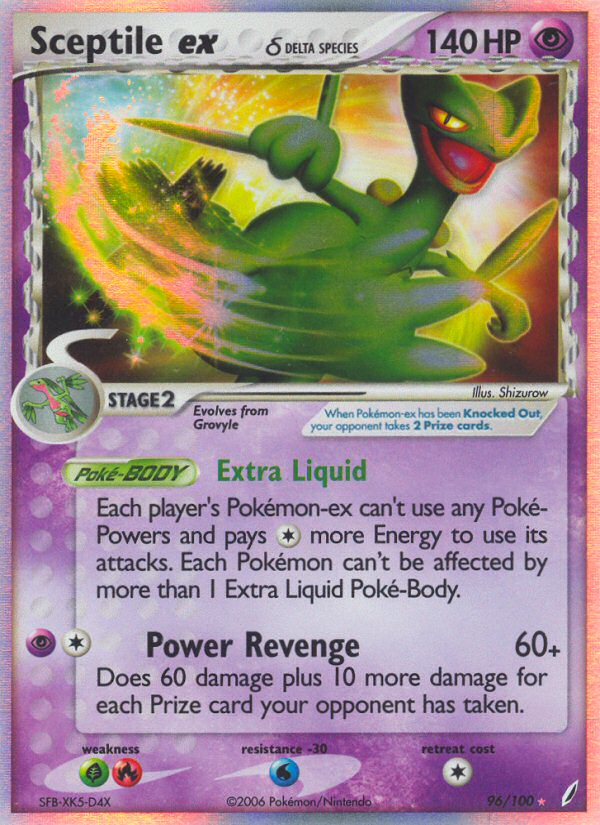Sceptile ex (96/100) (Delta Species) [EX: Crystal Guardians] - Card Brawlers | Quebec | Canada | Yu-Gi-Oh!