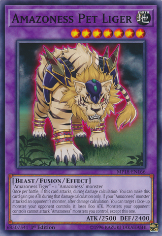 Amazoness Pet Liger [MP18-EN166] Common - Card Brawlers | Quebec | Canada | Yu-Gi-Oh!