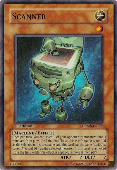 Scanner [CRMS-EN032] Super Rare - Card Brawlers | Quebec | Canada | Yu-Gi-Oh!