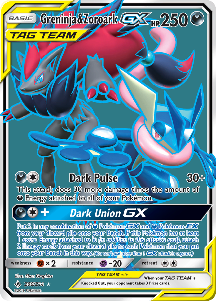 Greninja & Zoroark GX (200/214) [Sun & Moon: Unbroken Bonds] - Card Brawlers | Quebec | Canada | Yu-Gi-Oh!