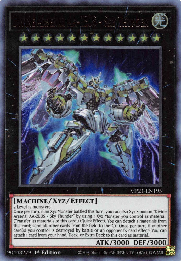 Divine Arsenal AA-ZEUS - Sky Thunder [MP21-EN195] Ultra Rare - Card Brawlers | Quebec | Canada | Yu-Gi-Oh!