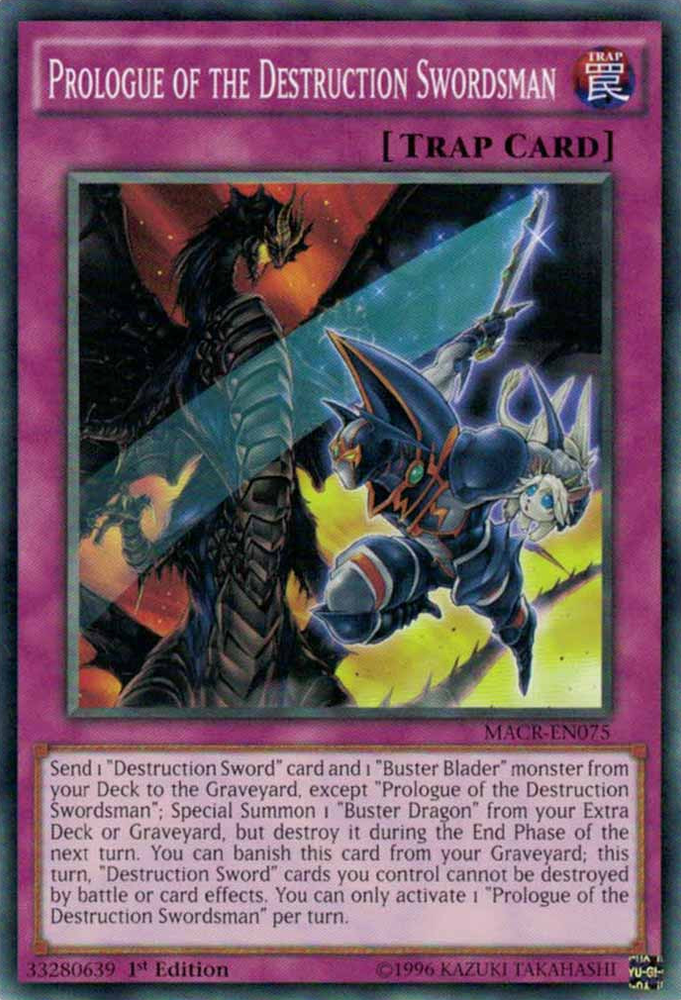 Prologue of the Destruction Swordsman [MACR-EN075] Common - Yu-Gi-Oh! - Card Brawlers | Quebec | Canada |