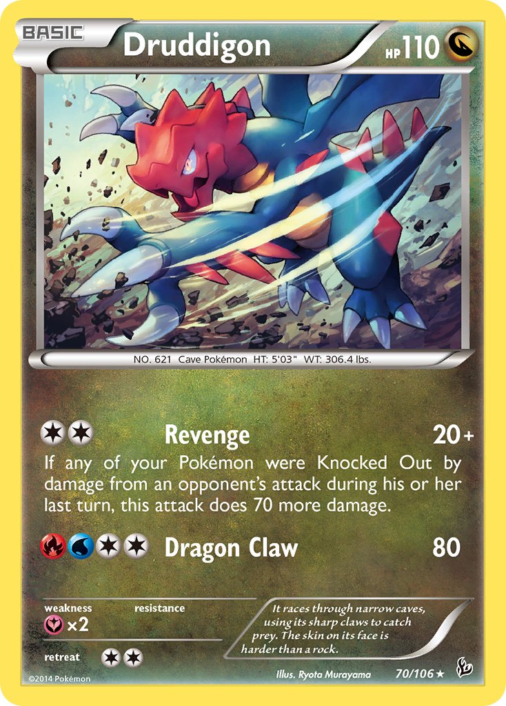 Druddigon (70/106) (Cosmos Holo) (Blister Exclusive) [XY: Flashfire] - Card Brawlers | Quebec | Canada | Yu-Gi-Oh!