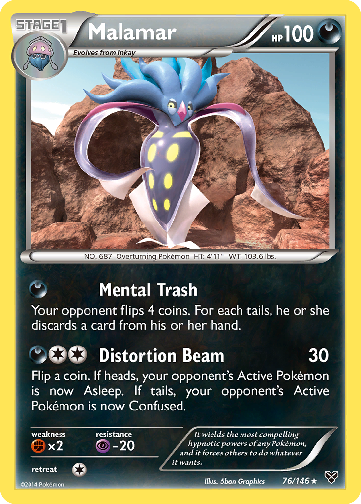 Malamar (76/146) [XY: Base Set] - Card Brawlers | Quebec | Canada | Yu-Gi-Oh!