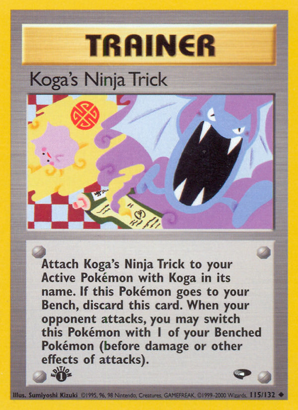 Koga's Ninja Trick (115/132) [Gym Challenge 1st Edition] - Card Brawlers | Quebec | Canada | Yu-Gi-Oh!