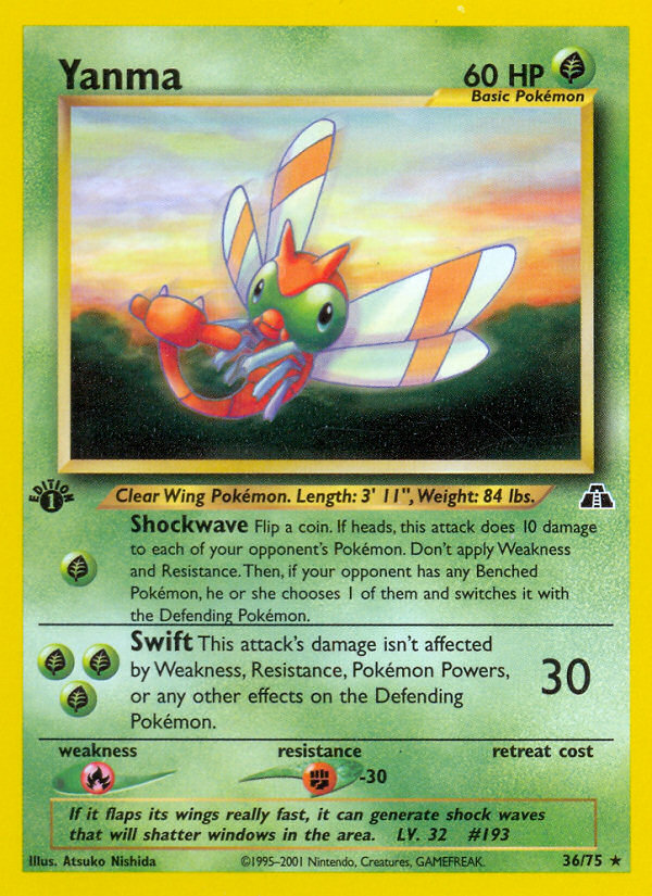 Yanma (36/75) [Neo Discovery 1st Edition] - Card Brawlers | Quebec | Canada | Yu-Gi-Oh!