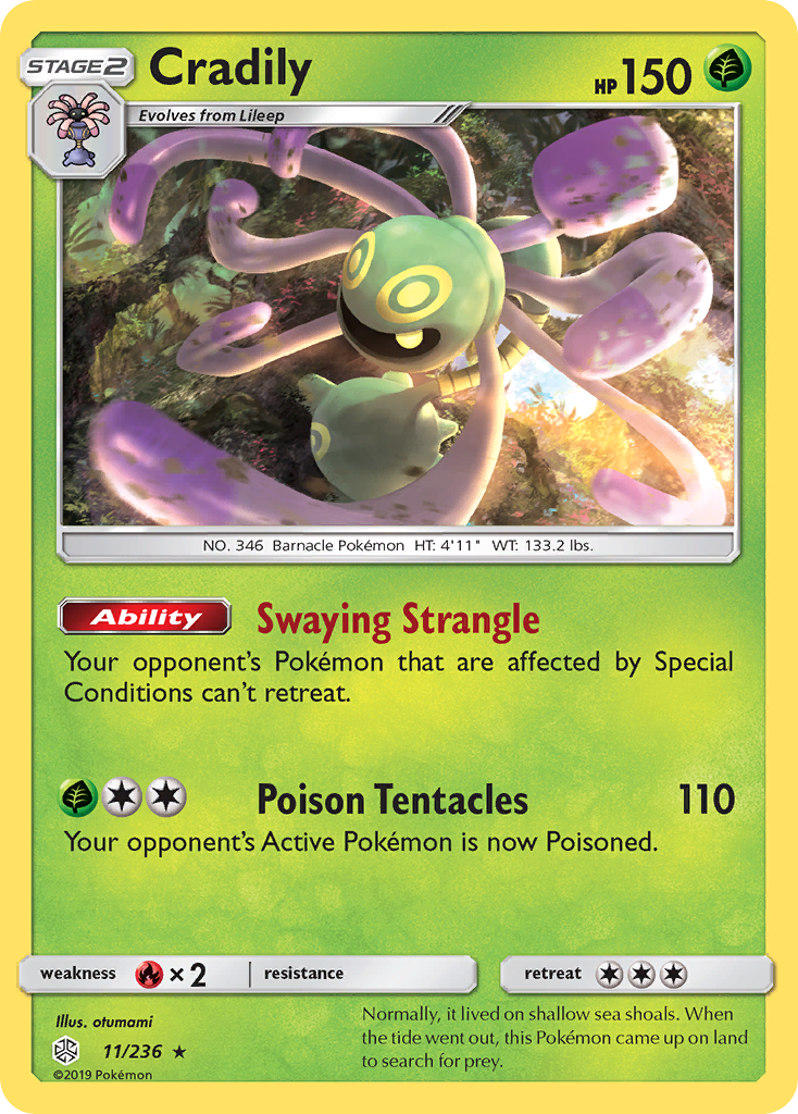 Cradily (11/236) [Sun & Moon: Cosmic Eclipse] - Card Brawlers | Quebec | Canada | Yu-Gi-Oh!