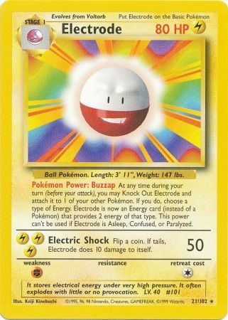 Electrode (21/102) [Base Set Unlimited] - Card Brawlers | Quebec | Canada | Yu-Gi-Oh!