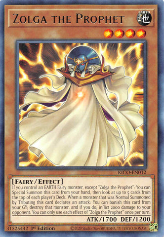 Zolga the Prophet (Rare) [KICO-EN012] Rare - Card Brawlers | Quebec | Canada | Yu-Gi-Oh!