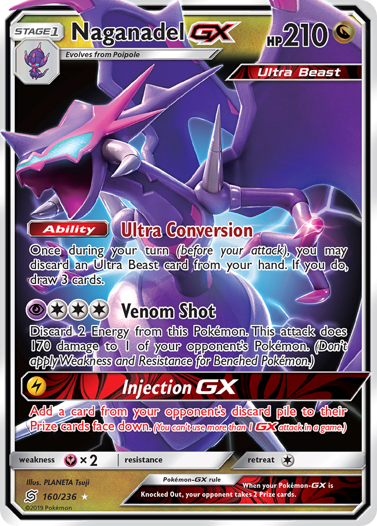 Naganadel GX (160/236) [Sun & Moon: Unified Minds] - Card Brawlers | Quebec | Canada | Yu-Gi-Oh!