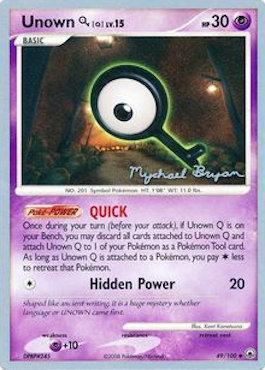 Unown Q LV.15 (49/100) (Happy Luck - Mychael Bryan) [World Championships 2010] - Card Brawlers | Quebec | Canada | Yu-Gi-Oh!