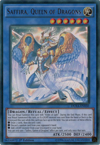 Saffira, Queen of Dragons [DUEA-EN050] Ultra Rare - Card Brawlers | Quebec | Canada | Yu-Gi-Oh!
