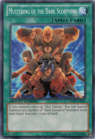 Mustering of the Dark Scorpions [GLD5-EN042] Common - Card Brawlers | Quebec | Canada | Yu-Gi-Oh!