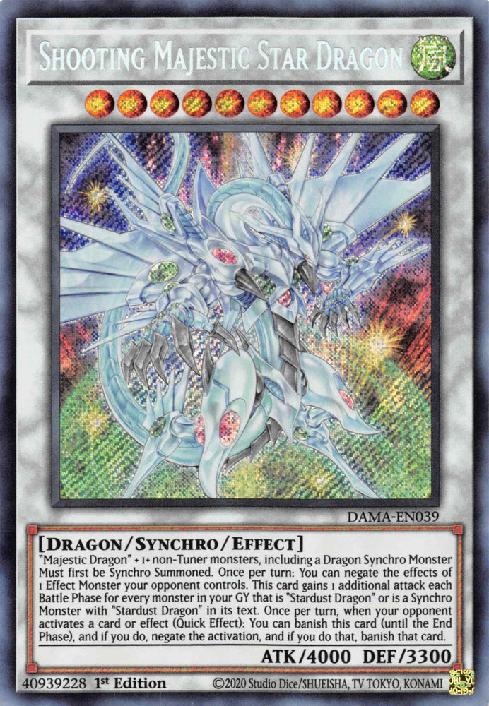Shooting Majestic Star Dragon [DAMA-EN039] Secret Rare - Card Brawlers | Quebec | Canada | Yu-Gi-Oh!